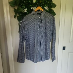 Ralph Lauren Black and White Casual Button Down Shirt